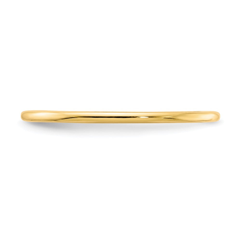 10K Gold 1.2mm Half Round Stackable Band