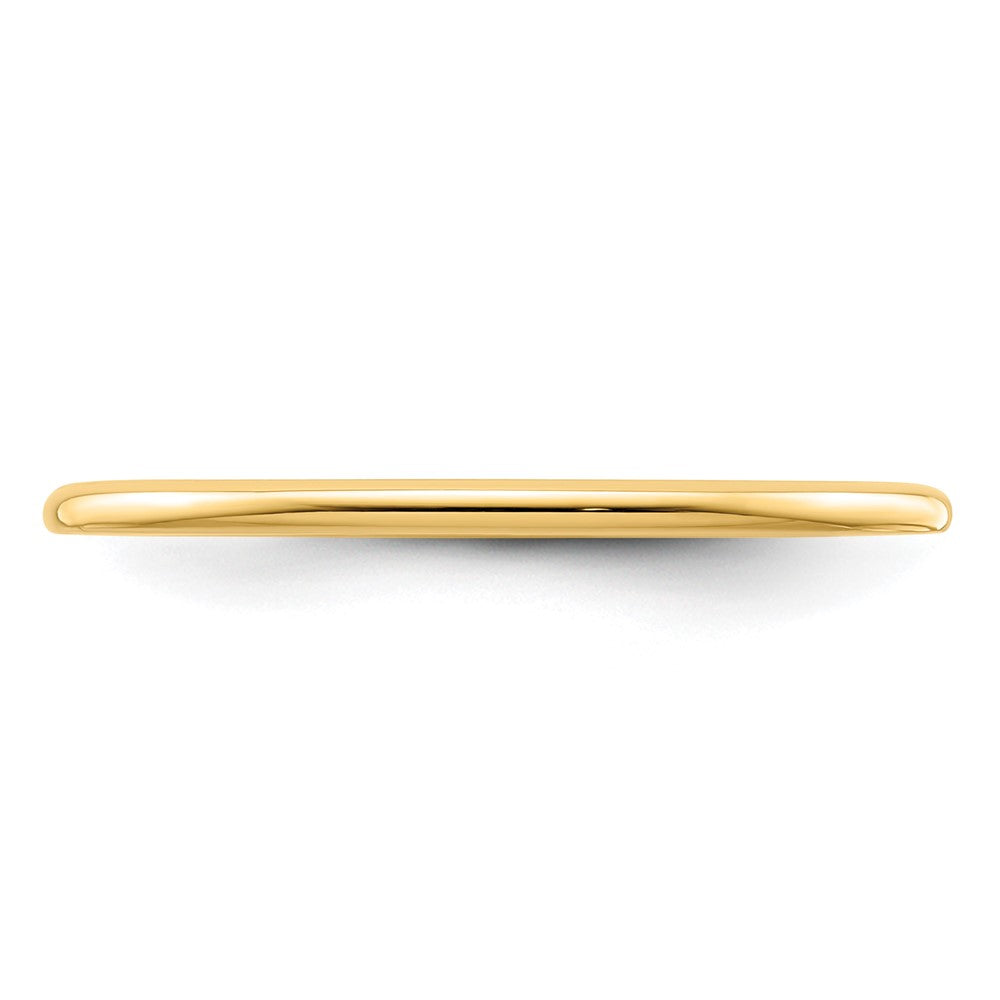 10K Gold 1.2mm Half Round Stackable Band