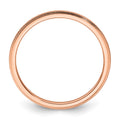 10K Rose Gold 1.2mm Milgrain Stackable Band