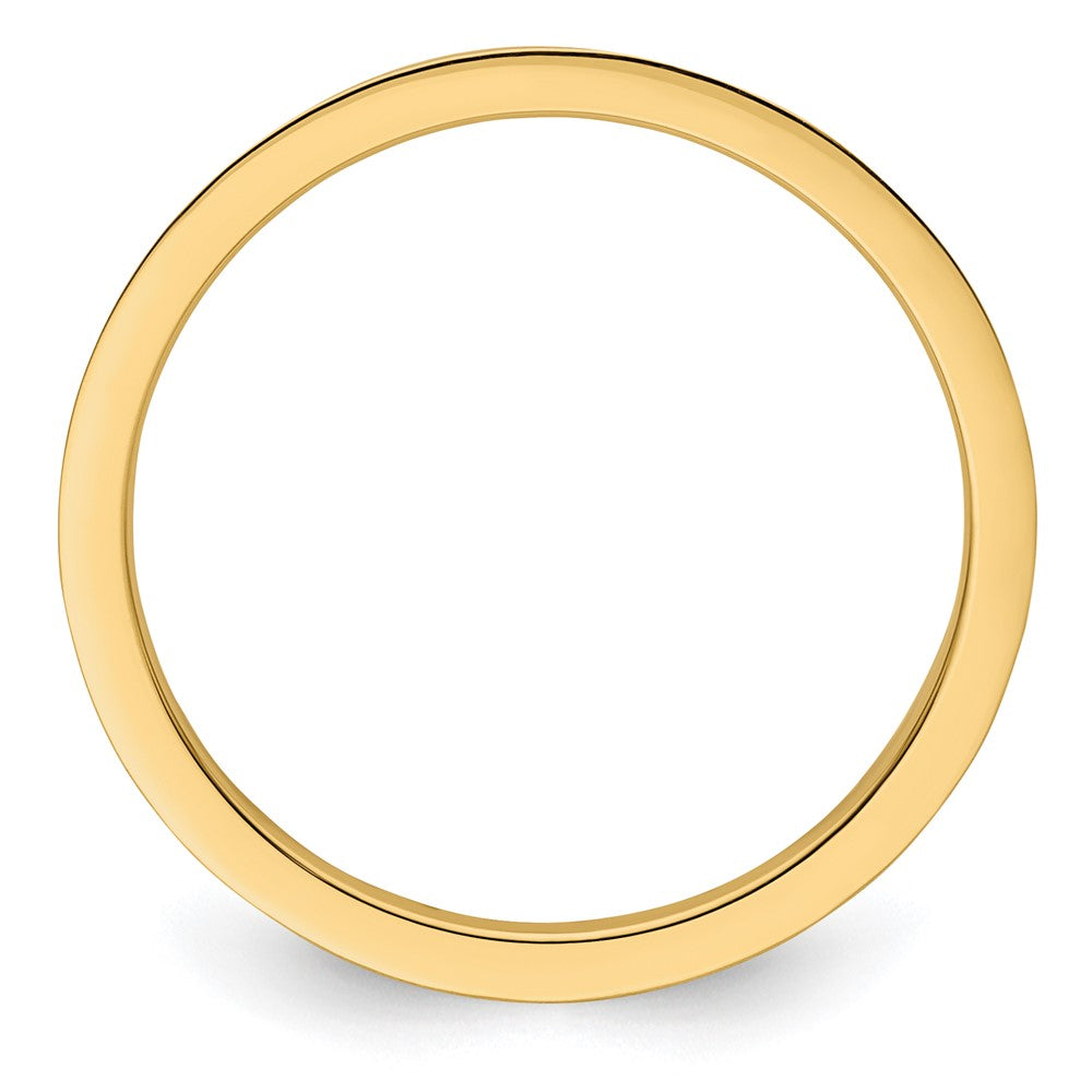 10K Gold 1.2mm Criss-Cross Pattern Stackable Band