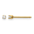 Inverness 14k 2mm CZ Earrings
