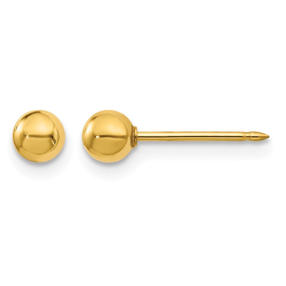 Inverness 18k 4mm Ball Post Earrings