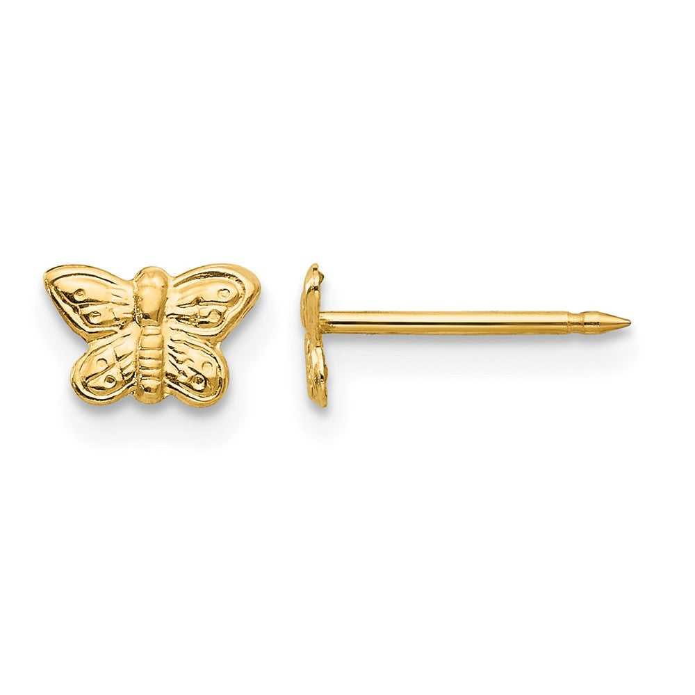 Inverness 14k 7mm Butterfly Earrings