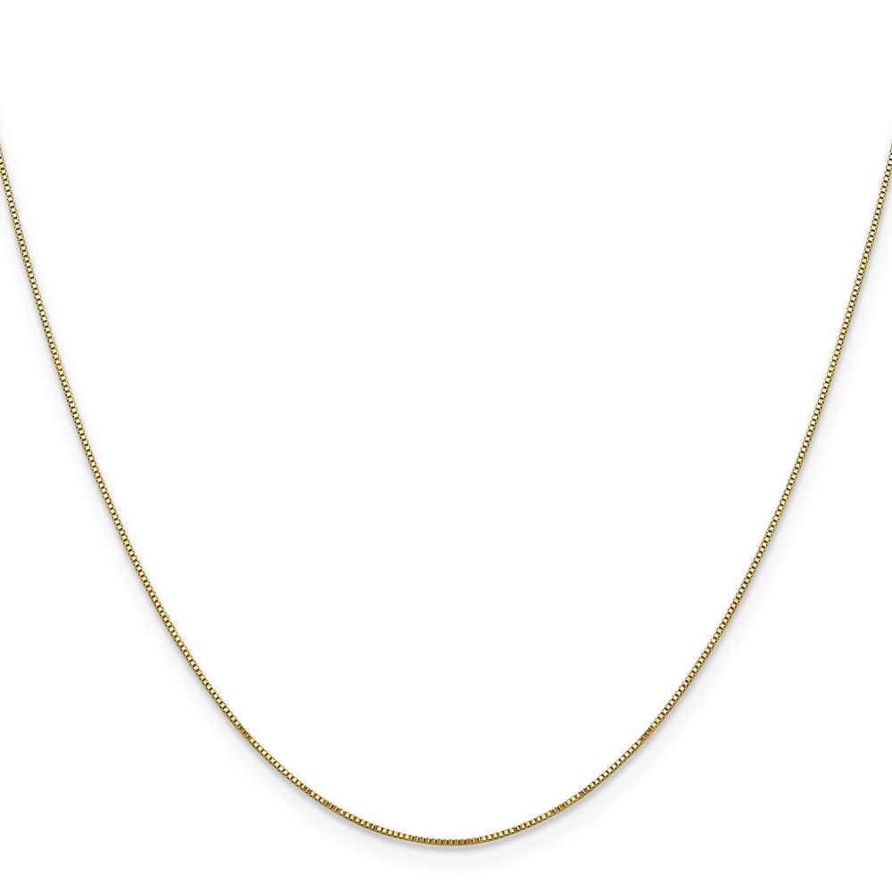 14k .5mm Carded Box Chain