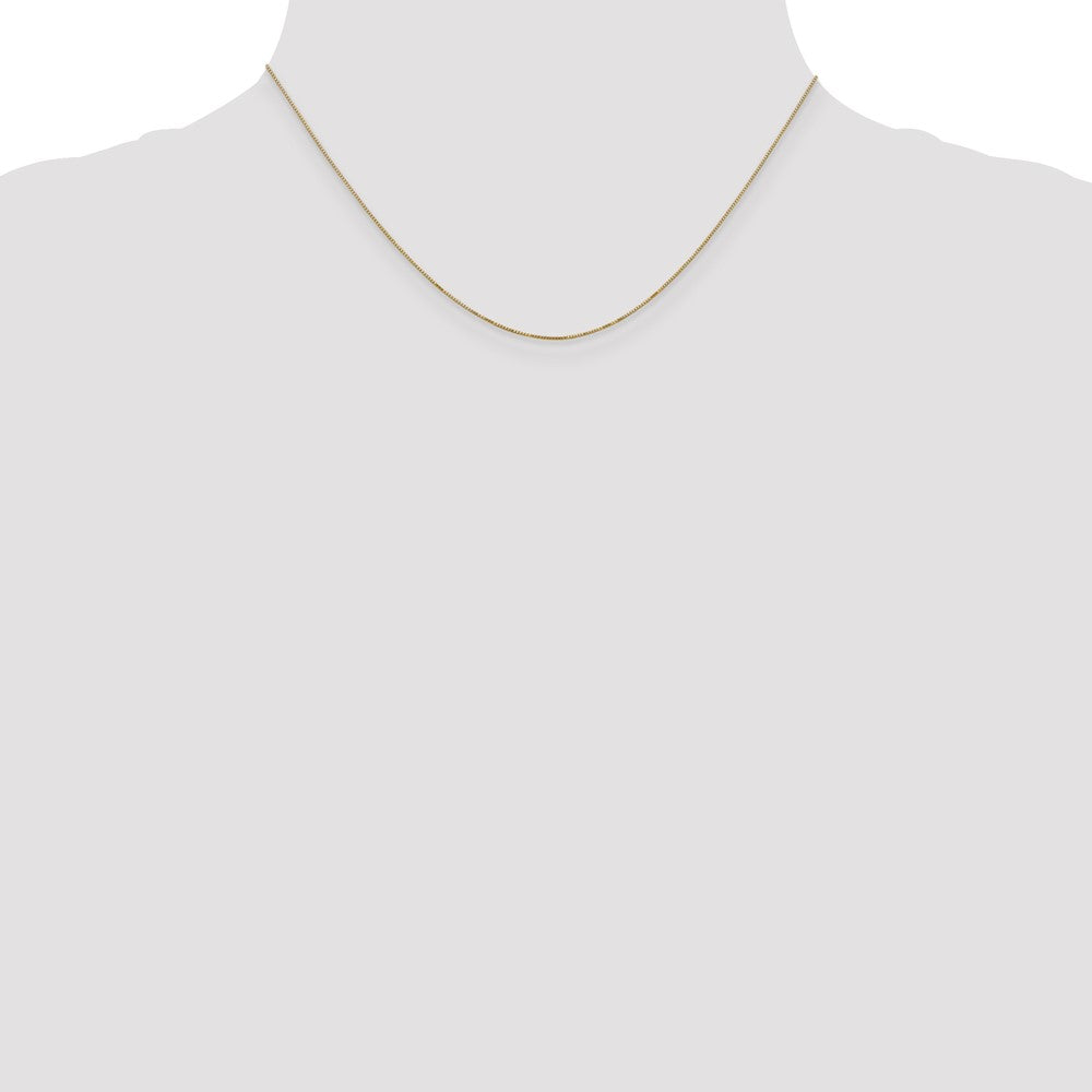 14k .5mm Carded Box Chain