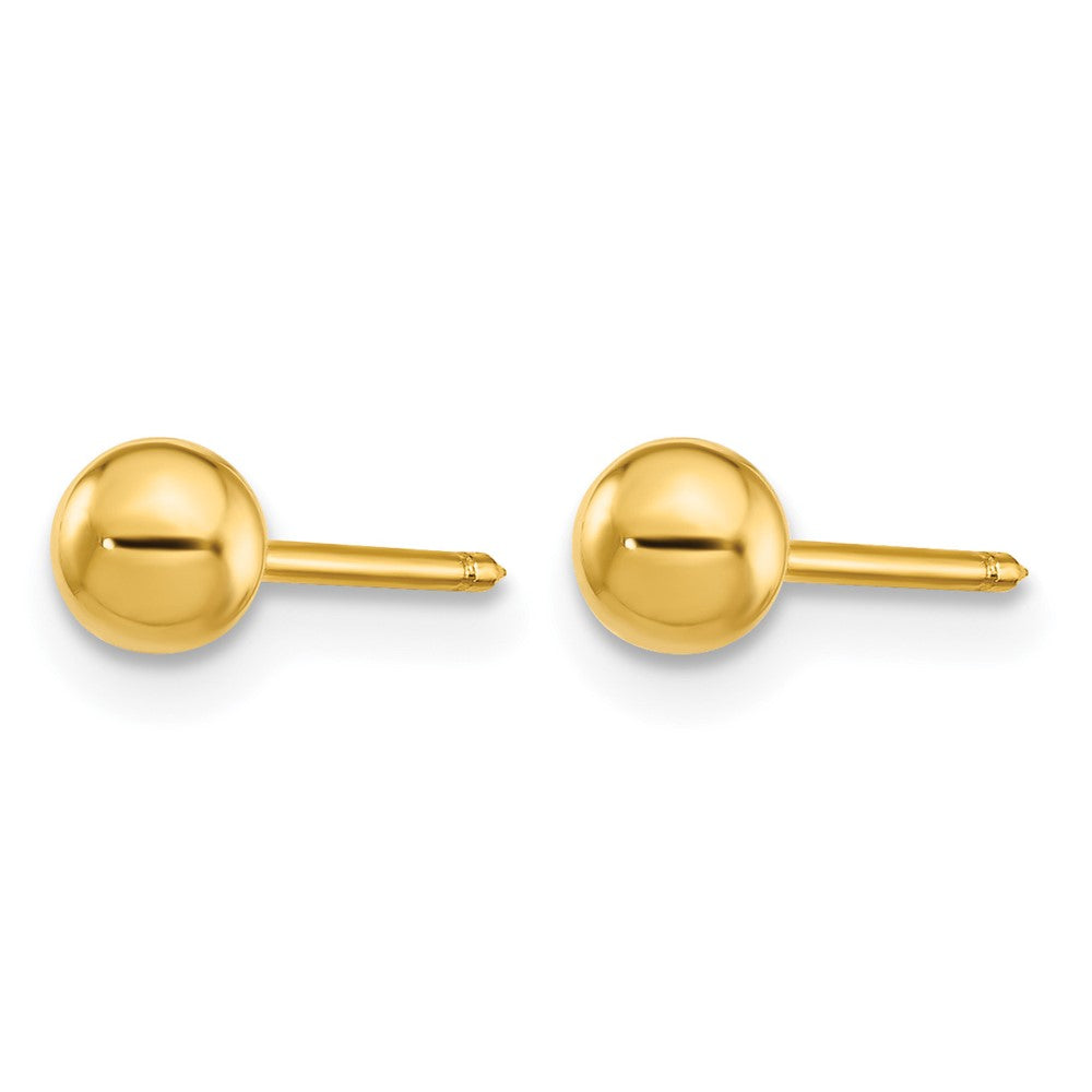 Inverness 14k 4mm Ball/Long Post Earrings