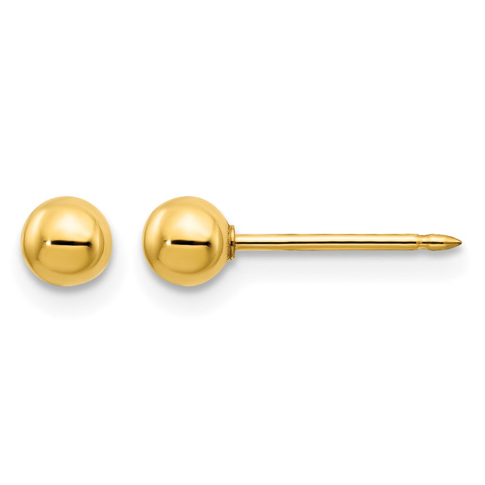 Inverness 14k 4mm Ball/Long Post Earrings