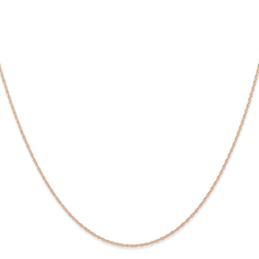 14k Rose Gold .6 mm Carded Cable Rope Chain