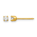 Inverness 14k 3mm CZ Earrings