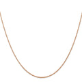 14k Rose Gold .7 mm Carded Cable Rope Chain