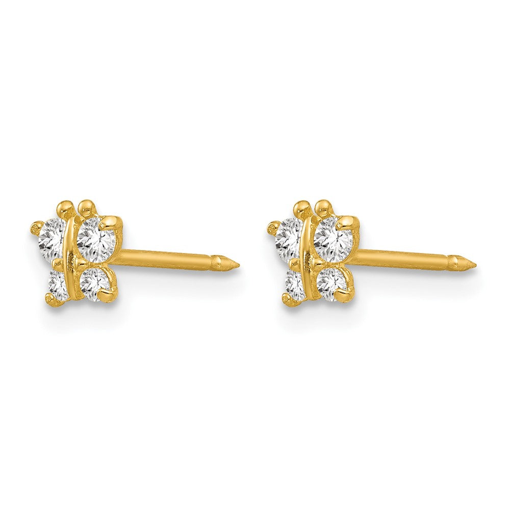 Inverness 14k Butterfly CZ Earrings