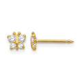 Inverness 14k Butterfly CZ Earrings
