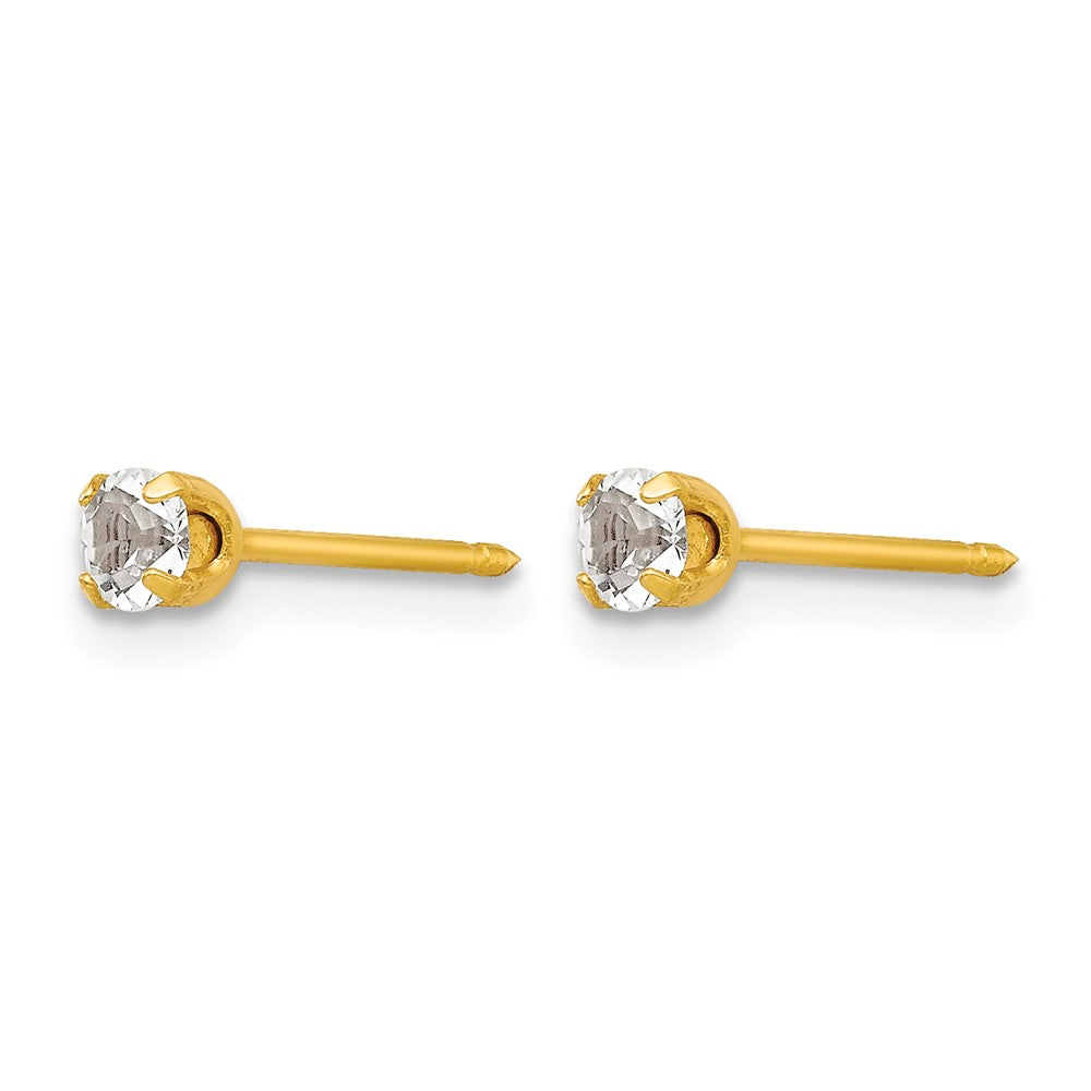 Inverness 24k Plated April Crystal Birthstone Earrings