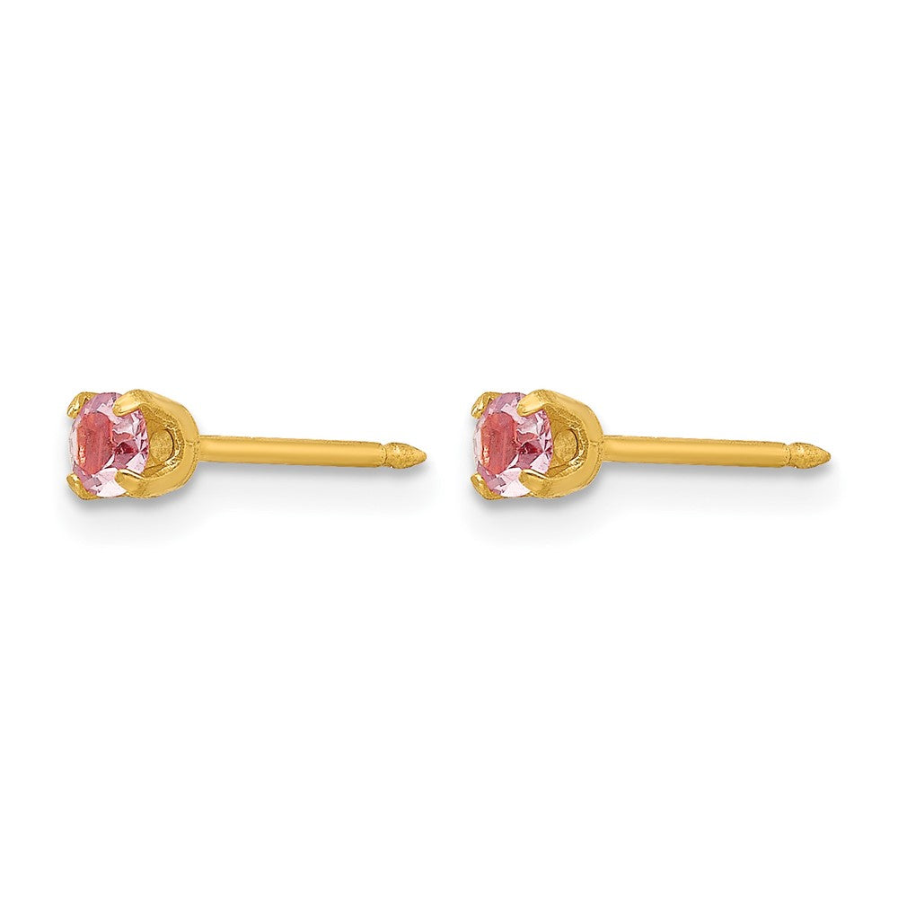 Inverness 24k Plated June Crystal Birthstone Earrings