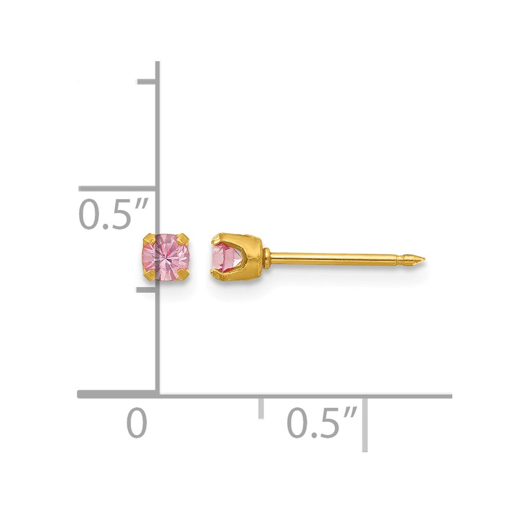 Inverness 24k Plated June Crystal Birthstone Earrings