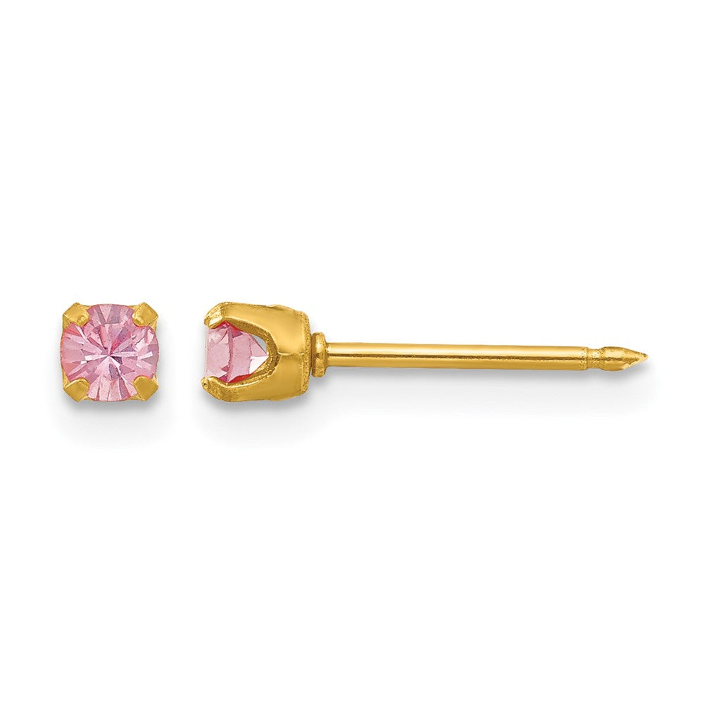 Inverness 24k Plated June Crystal Birthstone Earrings