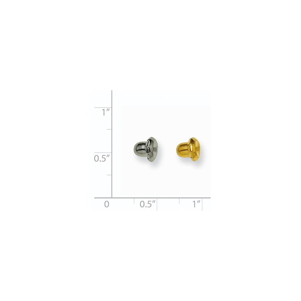 Inverness 6 pair (3Gold-plated, 3 316-Stainless Steel) Clutches