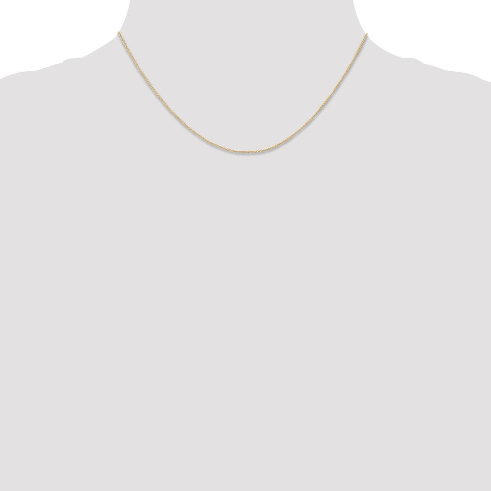 14k .5 mm Carded Curb Chain