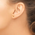 Inverness 24k Plated November Yellow Crystal Birthstone Earrings