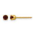 Inverness 14k 3mm January Crystal Birthstone Post Earrings