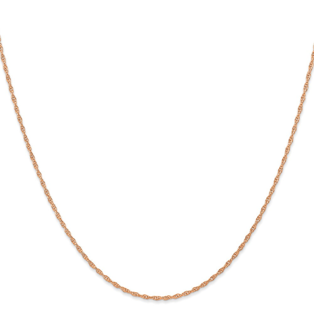 14k Rose Gold 1.15mm Carded Cable Rope Chain