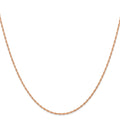 14k Rose Gold 1.15mm Carded Cable Rope Chain