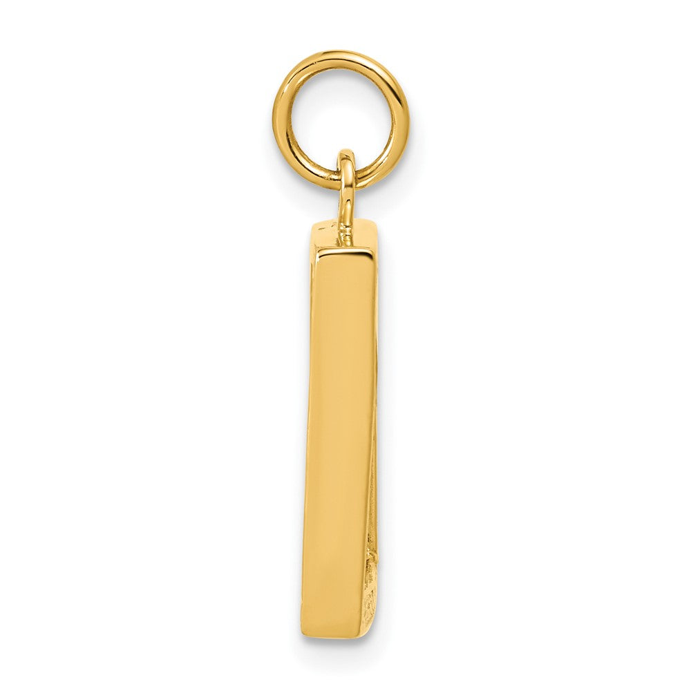14k Small Picture Frame Pendant
