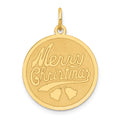 14k Merry Christmas Disc Charm
