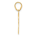 14k Polished Etched Number 33 Pendant