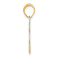 14k Polished Etched Number 36 Pendant