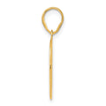 14k Polished Etched Number 40 Pendant