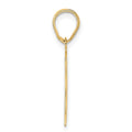 14k Polished Etched Number 71 Pendant