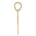 14k Polished Etched Number 93 Pendant
