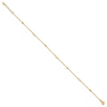 14K Polished Infinity 9in Plus 1in ext Anklet