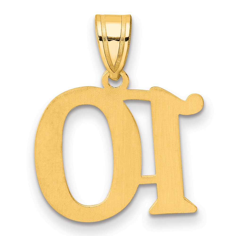 14k Polished Number 10 Pendant
