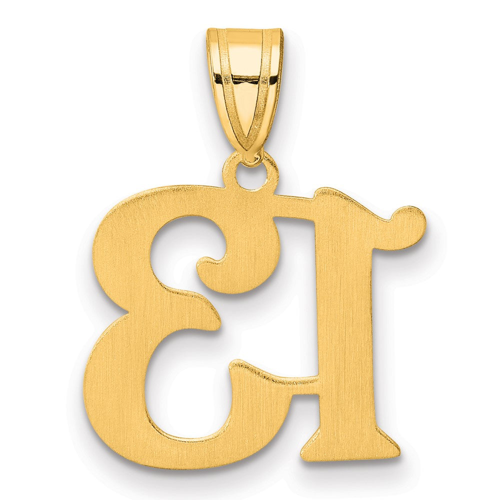 14k Polished Number 13 Pendant