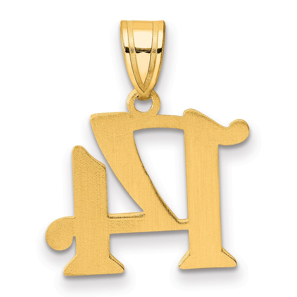 14k Polished Number 14 Pendant