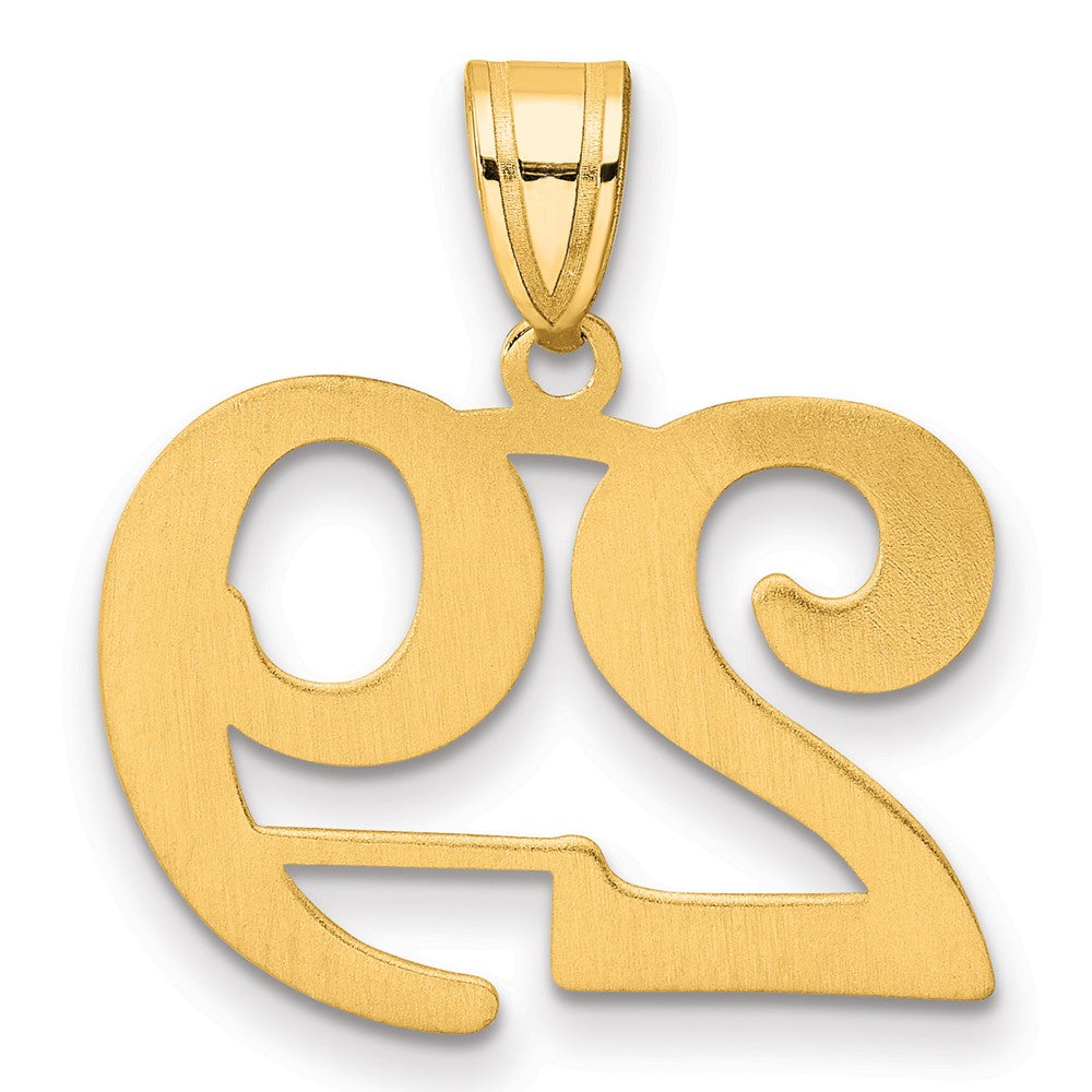 14k Polished Number 29 Pendant