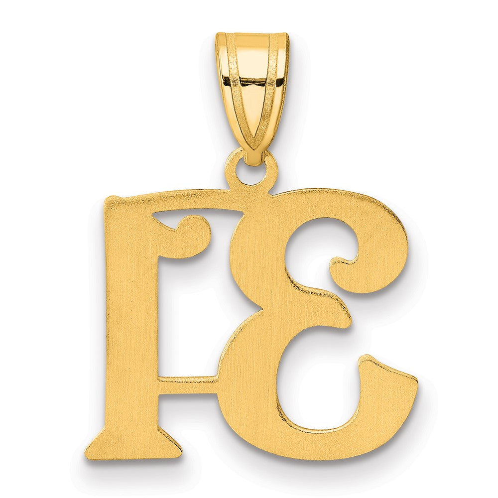 14k Polished Number 31 Pendant