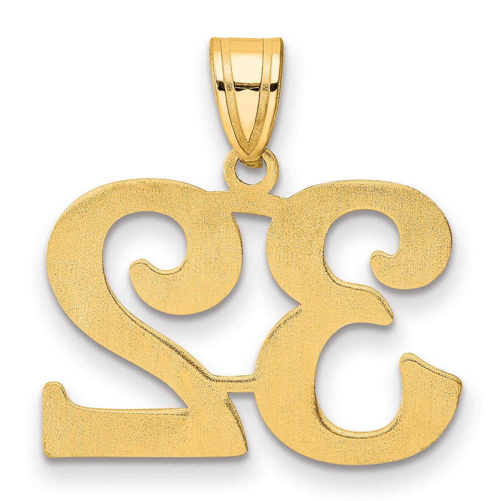 14k Polished Number 32 Pendant
