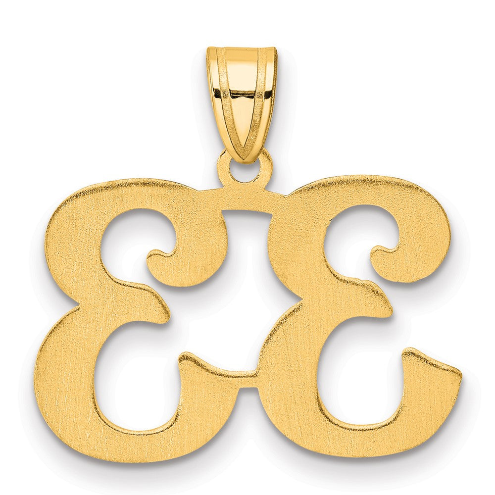 14k Polished Number 33 Pendant