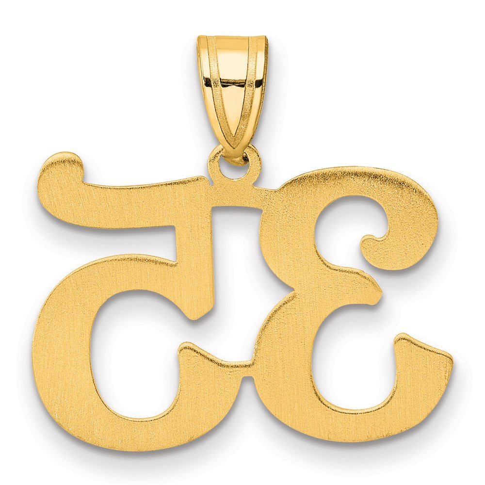 14k Polished Number 35 Pendant
