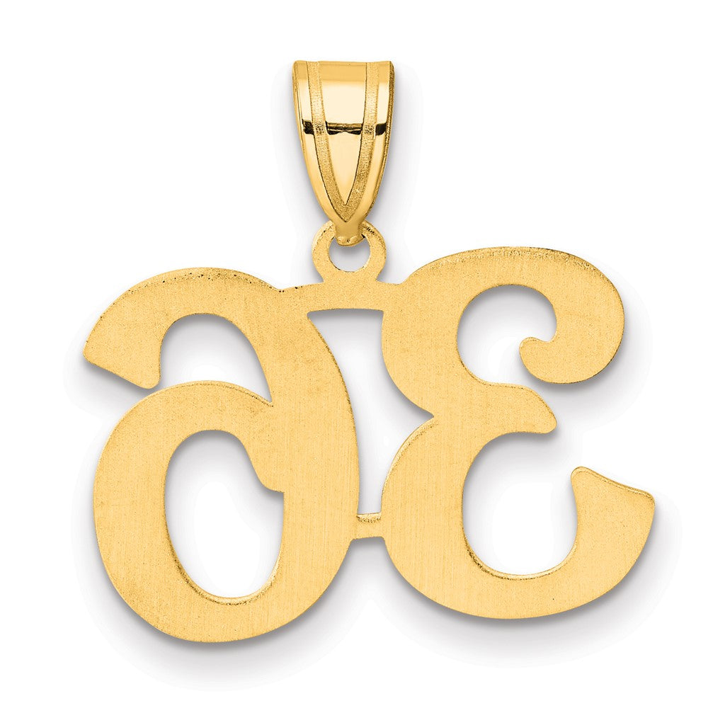 14k Polished Number 36 Pendant