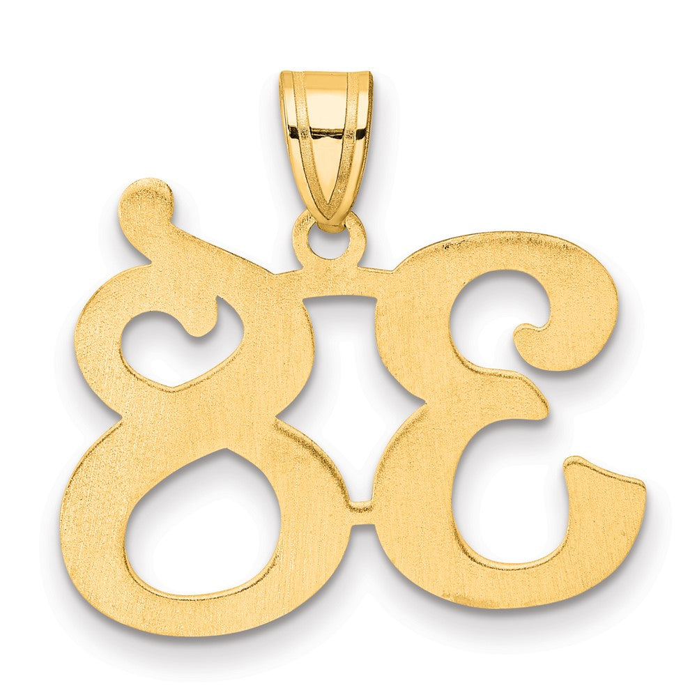 14k Polished Number 38 Pendant