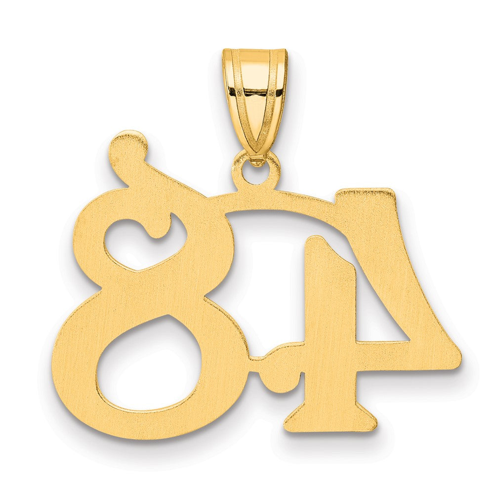 14k Polished Number 48 Pendant