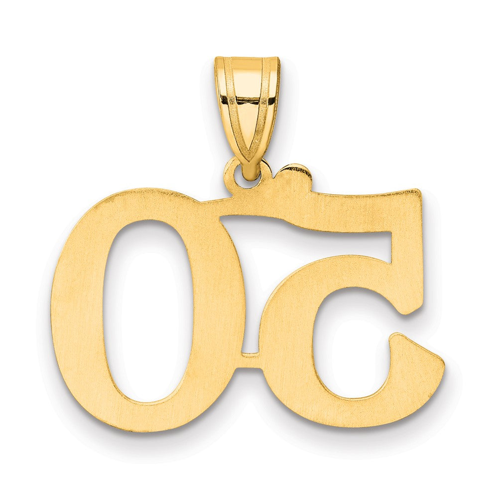 14k Polished Number 50 Pendant