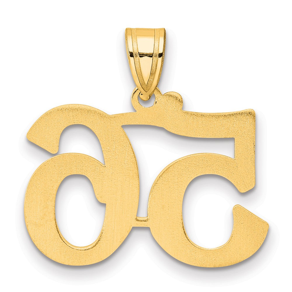 14k Polished Number 56 Pendant