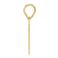 14k Polished Number 61 Pendant