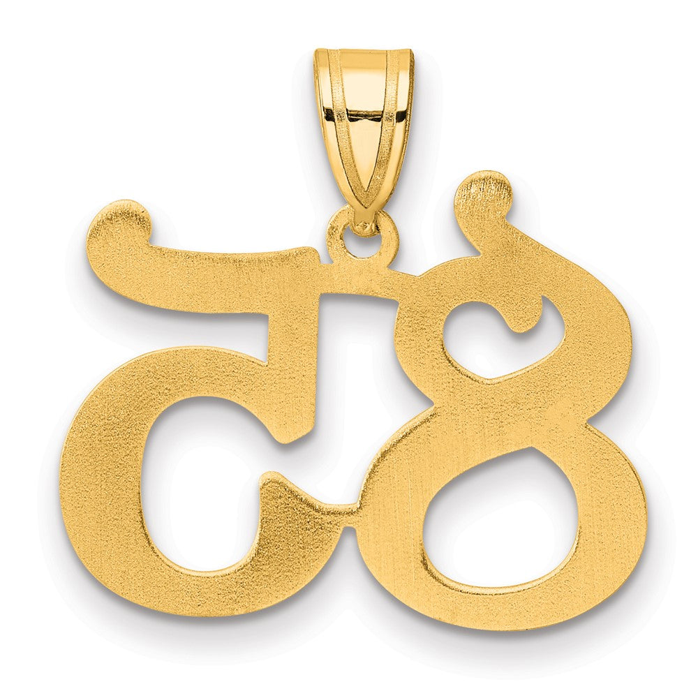 14k Polished Number 85 Pendant