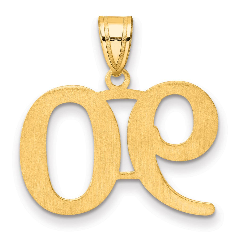 14k Polished Number 90 Pendant